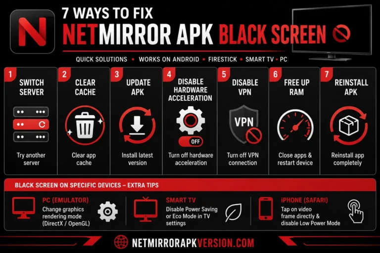 Fix NetMirror BlackScreen Fix-NetMirror